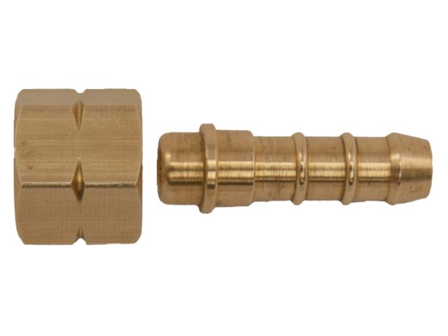 Wartel messing koppeling ¬ l bi x 8mm slangpilaar