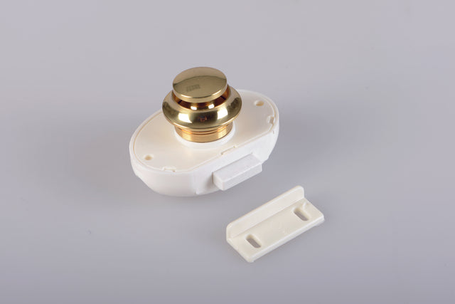 Drukknopslot wit deur 16mm