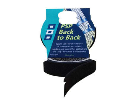 Back to back klittenband zwart