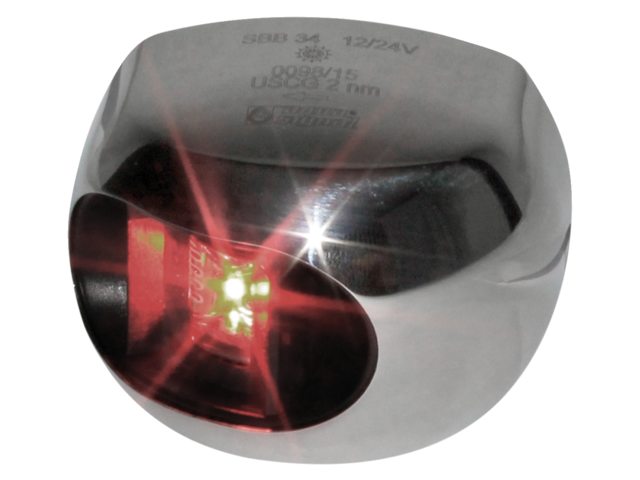 Serie 34 led bakboord rvs