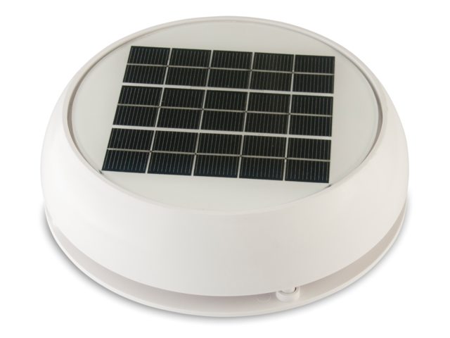3&quot; Day/Night Solar Vent - White