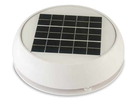 4" Day/Night Solar Vent - White