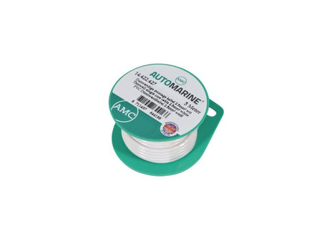Dunwandige montage kabel 2.5mmý wit (5m)