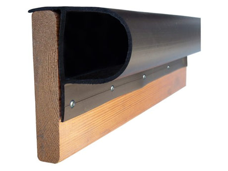 Steigerstootrand p-profiel zwart 2.4m