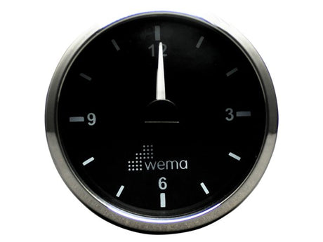 Silver serie klok zwart