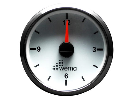 Silver serie klok wit