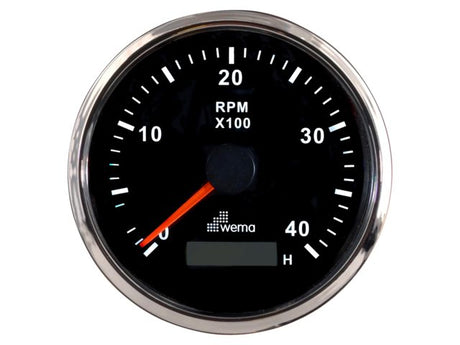 Silver serie Toerenteller 4000/U zwart