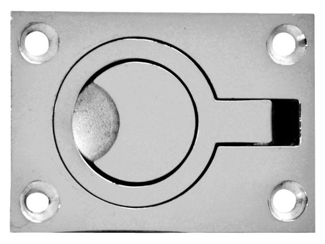 Luikring rvs flush 63x44mm