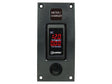 Curved add-on paneel Volt-/amperemeter