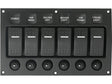 Schakelpaneel curved 6 schakelaars 12/24V