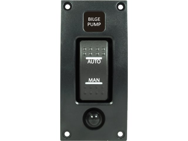 Curved add-on paneel Bilgepomp (on-off-auto)