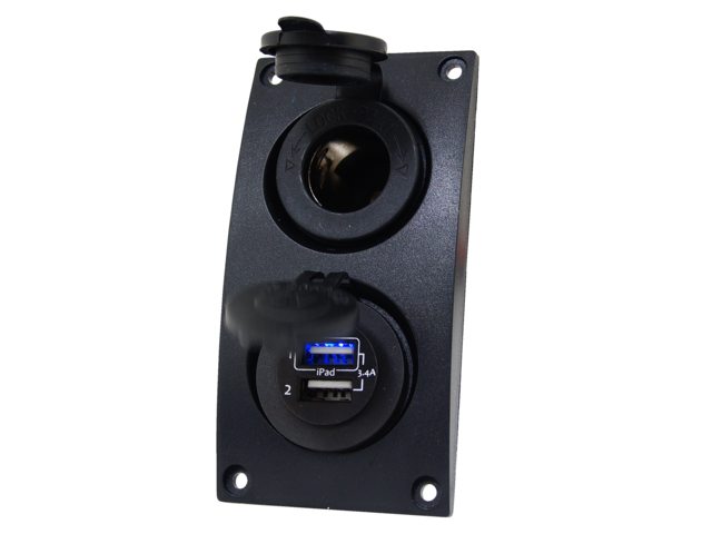 Curved add-on paneel 12V &amp; dubbel USB