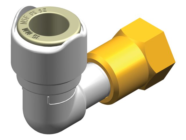 WX1531 Bocht adapter 90ø 1/2" BSP - female 15mm (2ST)