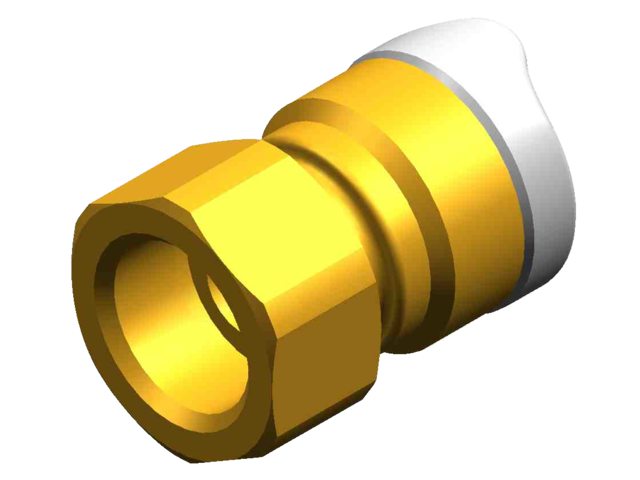 WX1533 Adapter 1/2" BSP 15mm female messing