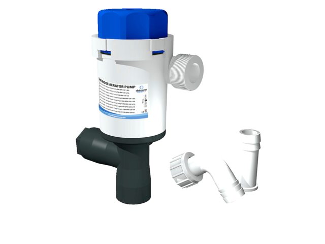 Aerator pomp twinport 1100gph short stack 12V