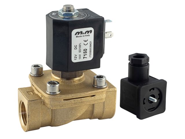 Solenoid klep koper 12V