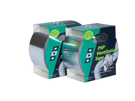 Ventilation tape 50micron plain aluminium foil