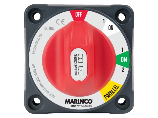 Accuschakelaar dual control opbouw