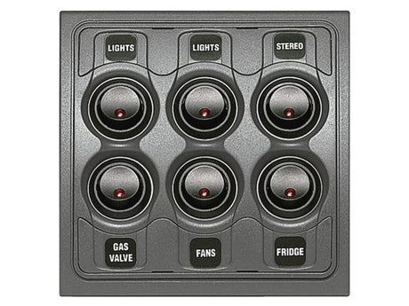 Schakelpaneel Contour 1000 6 schakelaars