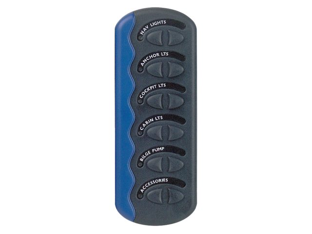 Schakelpaneel Contour II 6 schakelaars