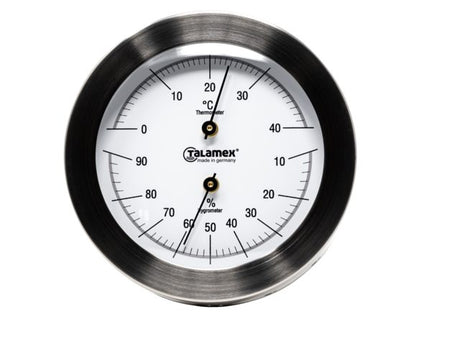 Thermo-hygrometer rvs 100mm