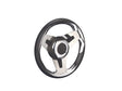 Loredan stuurwiel zwart/rvs spaken 350mm