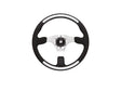 Santorini stuurwiel zwart/zilver 350mm