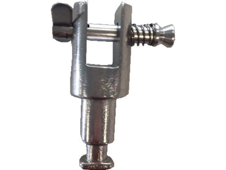 Stainless steel bimini holder for oarlocker