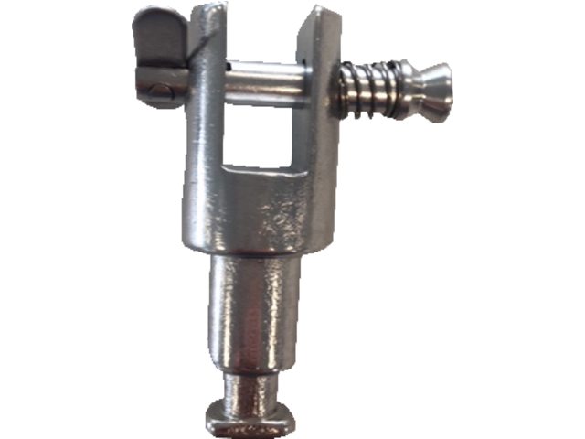 Stainless steel bimini holder for oarlocker