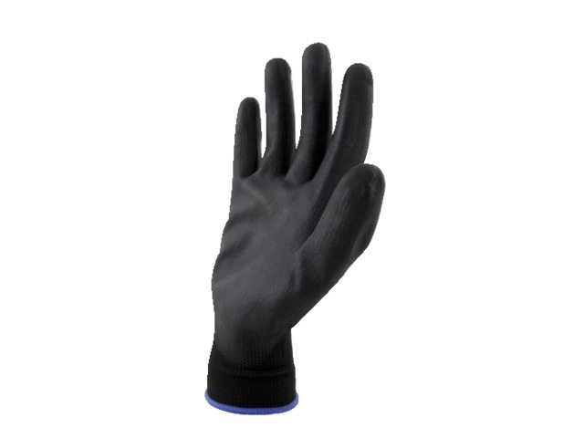Schilderhandschoen PU-soft zwart L (paar)
