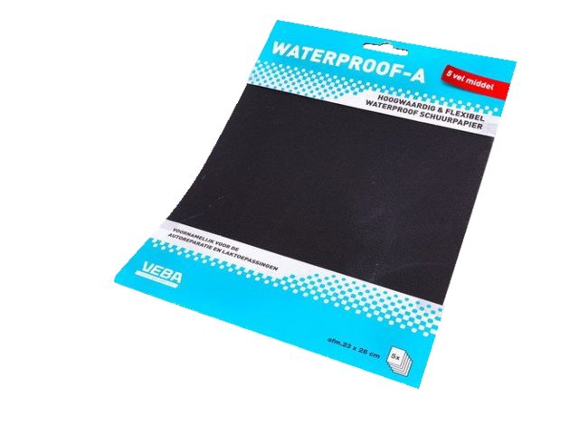 Schuurpapier waterproof middel (5 vel)