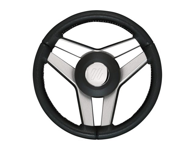 Imperiale stuurwiel zwart/rvs 350mm