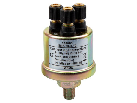 Oliedruksensor 10bar met aarde en alarm