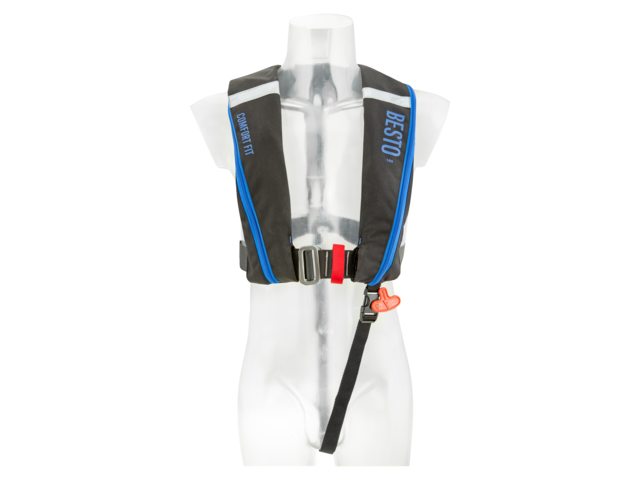 Besto Comfort fit 180N mh zwart/blauw