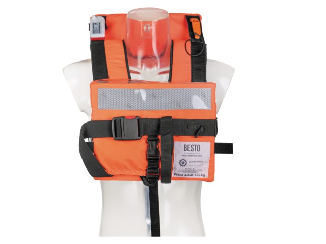 Besto Solas compact adult 43+ kg geel backstrap + crotch