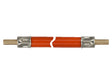Gas verlengslang 40 cm 2 x 8 mm buis glad