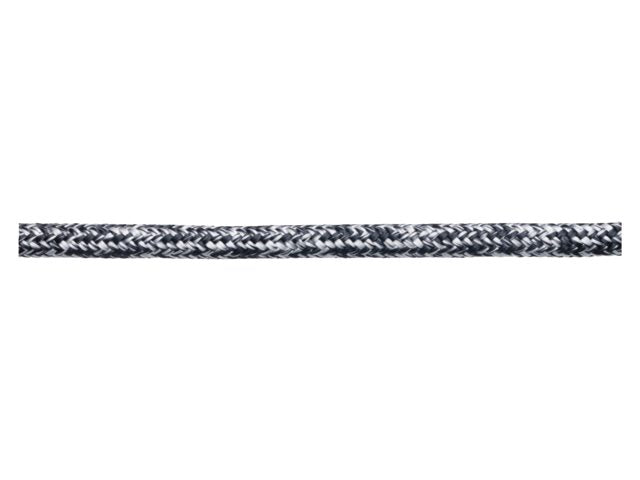 Allround UHMWPE lijn met polyester mantel wit/zwart 4mm 50m