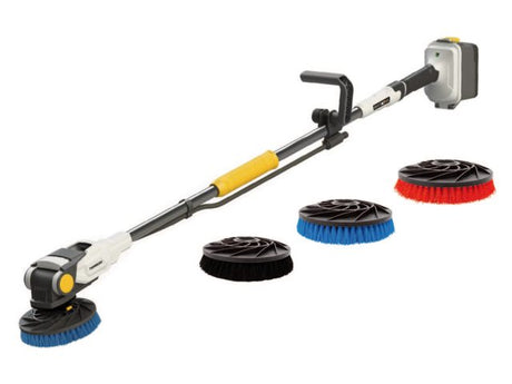 Twin Brush 18V accu borstel incl. blauwe, zwarte &amp; grijze borstel