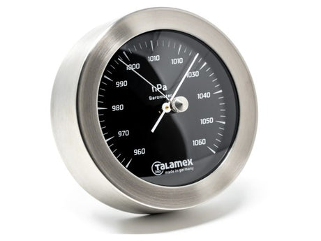 Thermo-hygrometer blackline RVS 100mm