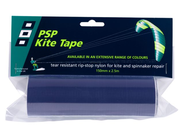 Kite tape 150mm 2.5m donkerblauw