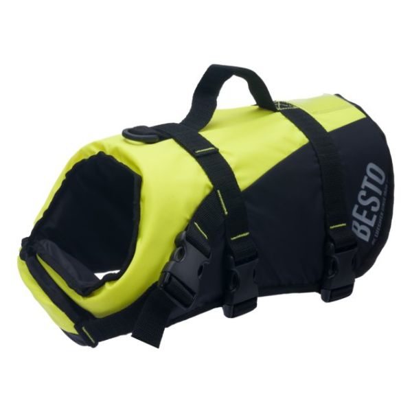Besto Hondenvest Deluxe geel/zwart 15-40 kg