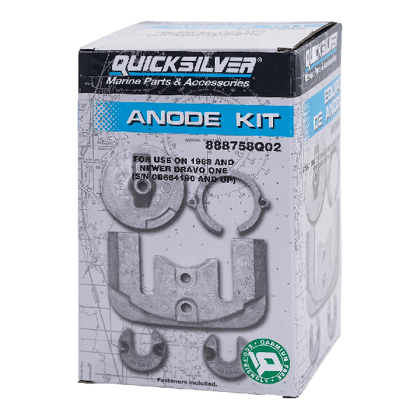 Quicksilver 888758Q02 aluminium anode kit Bravo One