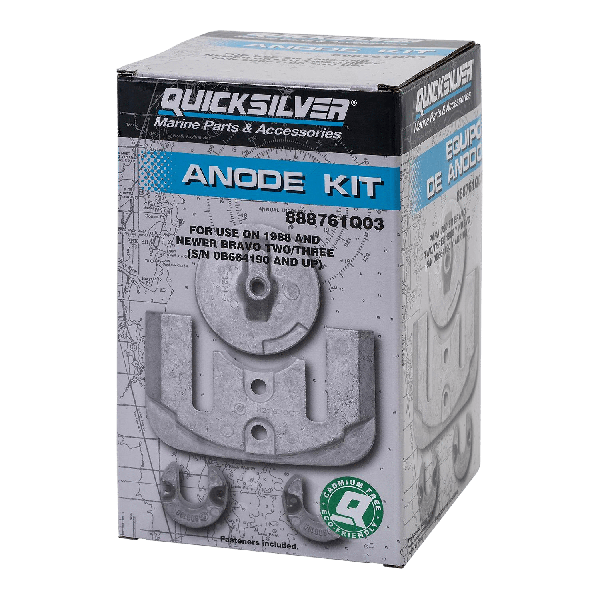 Quicksilver 888761Q03 anode kit aluminium Bravo II/III