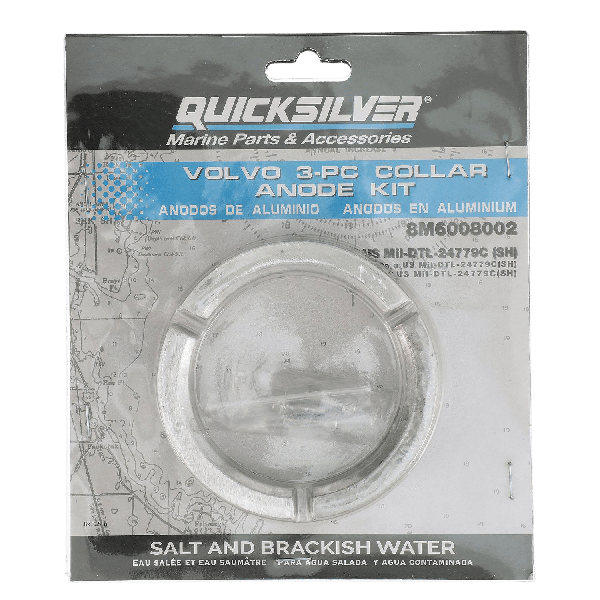 Quicksilver 8M6008002 aluminium anode kit voor Volvo hekdrive