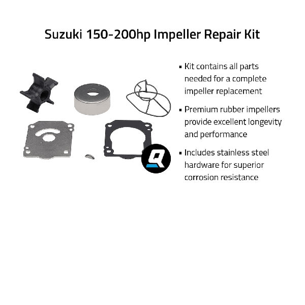 Quicksilver 8M6012814 impeller service kit Suzuki 150-200 pk