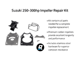 Quicksilver 8M6012815 impeller service kit Suzuki 250-300 pk