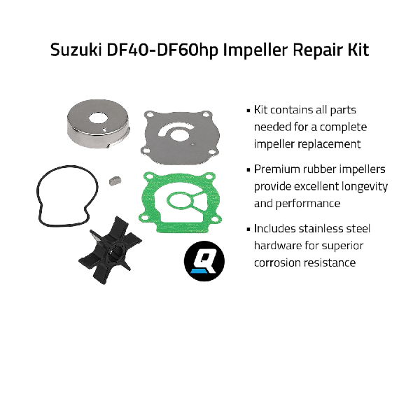 Quicksilver 8M6012810 impeller service kit Suzuki DF40-DF60