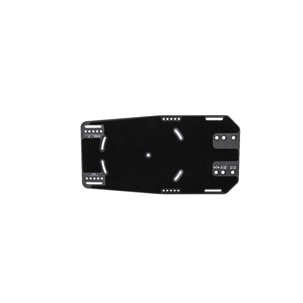Radar Carbon/G10 front plate met adaptable mounting
