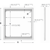 Dometic Skyscreen SRSND-260/260-R42-W-SLR-W wit maat 10
