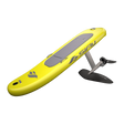 Sifly Lite + eFoil bovenaanzicht, geel board met grijs deck en zwarte hydrofoil